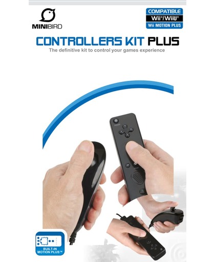 MiniBird WiiU CONTROLLERS KIT PLUS Zwart