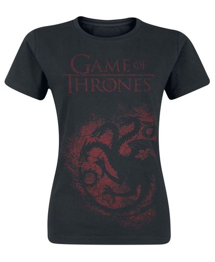 Game of Thrones House Targaryen Girls shirt zwart