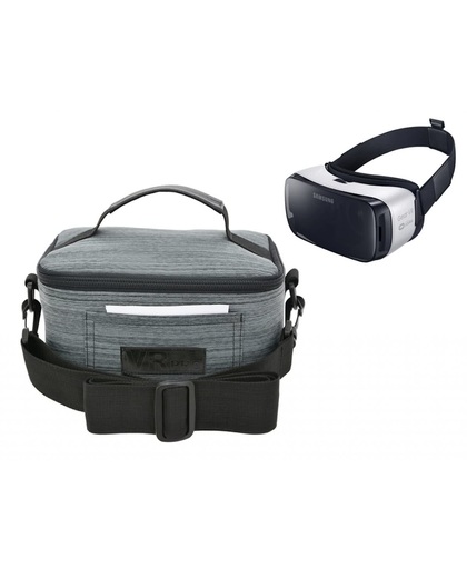 Stijlvolle en luxe opberg tas voor uw VR Bril, zeer geschikt voor o.a. de Samsung Gear VR (+ Lite) etc., grijs , merk VRpro