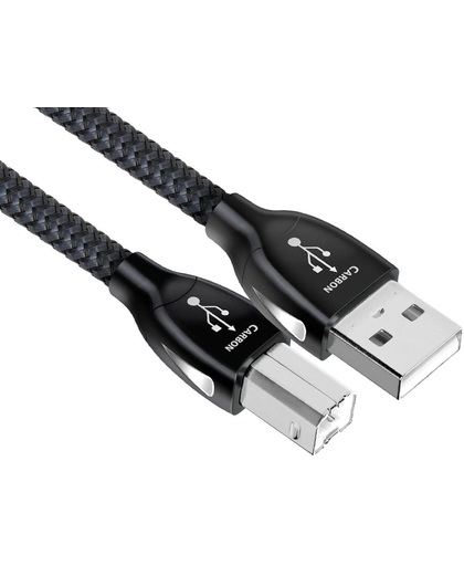 AudioQuest 1.5m Carbon USB A-B 1.5m USB A USB B Mannelijk Mannelijk Zwart USB-kabel