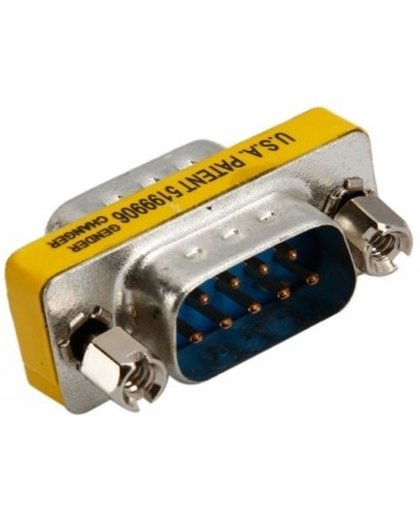 Serial RS232 9 Pin DB9 Male naar Male Adapter