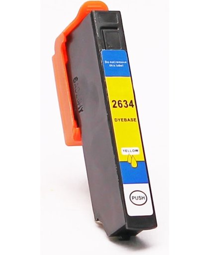Toners-kopen.nl Epson C13T26344010 T2634 geel  alternatief - compatible inkt cartridge voor Epson 26xl geel