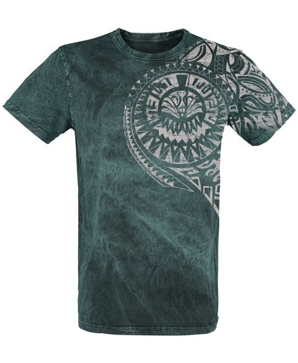 Outer Vision Burned Tattoo T-shirt blauw