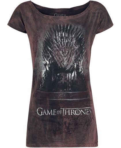 Game of Thrones Iron Throne Girls shirt bordeaux-zwart