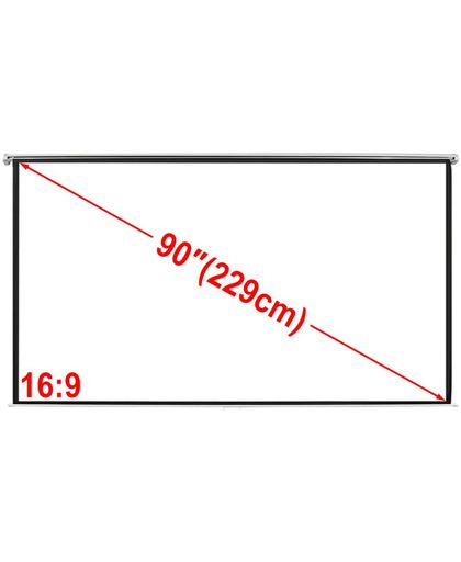 vidaXL Projectiescherm wit 200 x 113 cm (16:9 formaat)