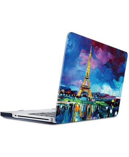 Macbook Air 13,3 inch - Hard Laptop Cover - Schilderij Eiffeltoren