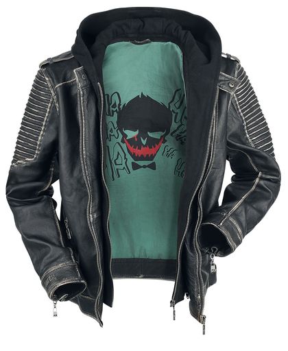 Suicide Squad The Joker Lederen jas zwart