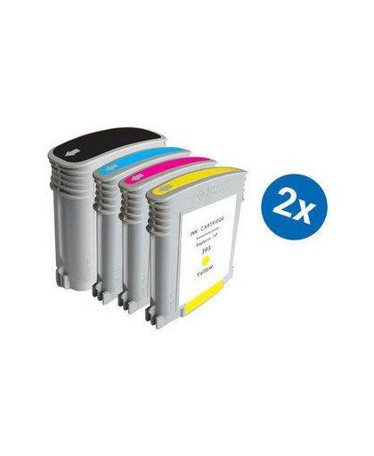Merkloos   Inktcartridge / Alternatief voor de HP 88XL inktcartridge multipack 9391/9396 2 sets Cartridge