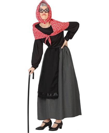 Oude vrouw kostuum voor dames  - Verkleedkleding - M/L
