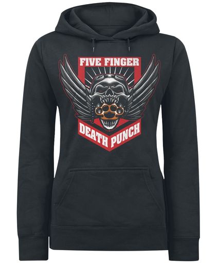 Five Finger Death Punch Knucklewing Girls trui met capuchon zwart