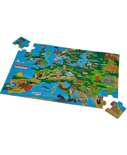 Eichhorn Formpuzzle, Europakarte 40 Teile