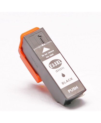 Toners-kopen.nl Epson C13T33514010 zwart alternatief - compatible inkt cartridge voor Epson T3351 33XL zwart
