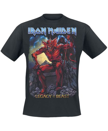 Iron Maiden Legacy of the Beast 2 - Devil T-shirt zwart