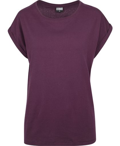 Urban Classics Ladies Extended Shoulder Tee Girls shirt lila