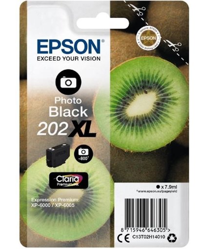 Epson 202XL inktcartridge Foto zwart 7,9 ml 800 pagina's