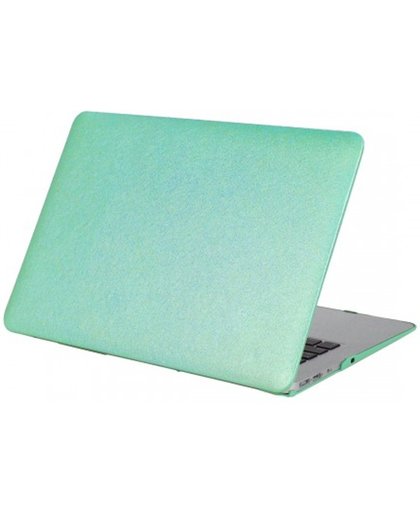 Apple MacBook hard case - hoes - Zijde look - Mint groen - 13.3