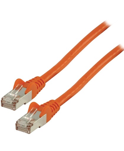 FTP CAT 6 netwerk kabel 0,25 m oranje