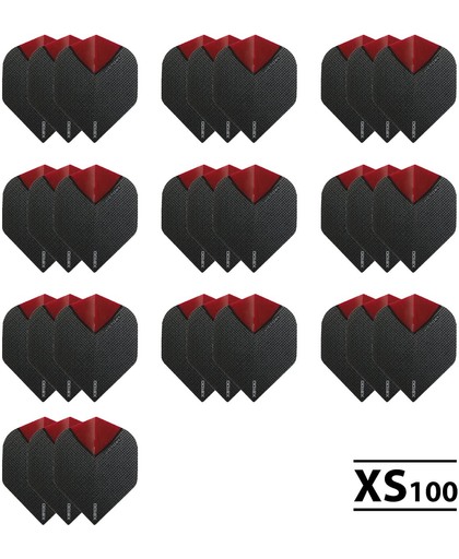 10 Sets (30 stuks) XS100 Skylight flights Multipack - Rood