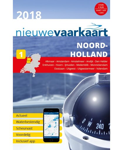 Nieuwe vaarkaart Noord-Holland nr1