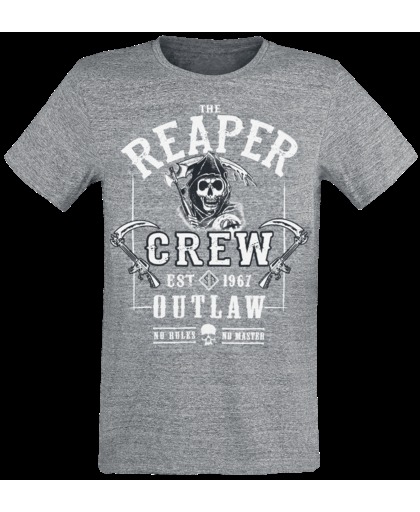 Sons Of Anarchy The Reaper Crew T-shirt grijs gemêleerd