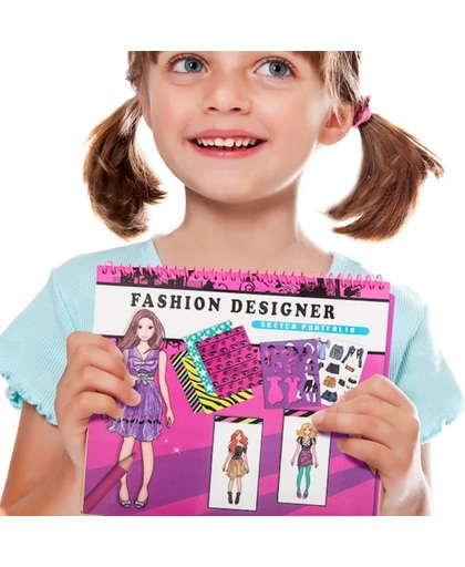 Mode Notitieboekje voor Kinderen Fashion Designer