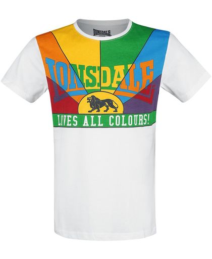 Lonsdale London Loves All Colours T-shirt wit