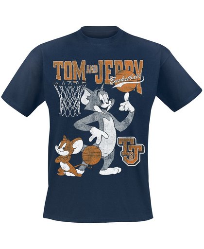 Tom & Jerry Basketball T-shirt navy
