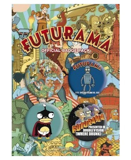 Futurama Buttons - Official Badge Pack