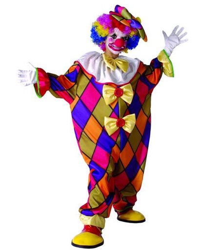 Veelkleurige clown kostuum voor kinderen  - Verkleedkleding - 104/116