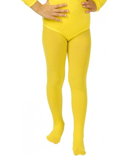 Gele verkleed panty voor kinderen 140-152