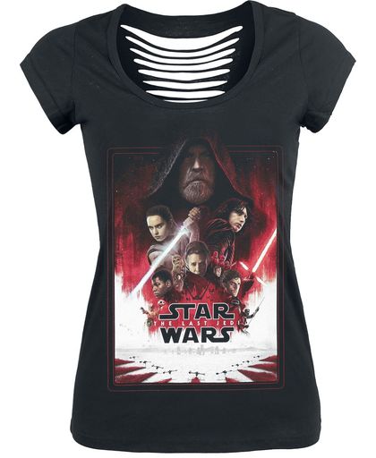Star Wars Episode 8 - The Last Jedi - Poster Girls shirt zwart