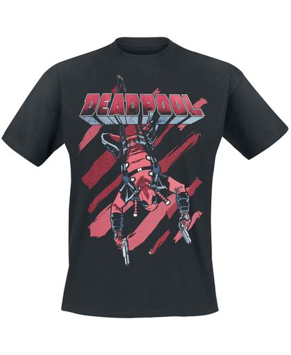 Deadpool Prime Stripes T-shirt zwart