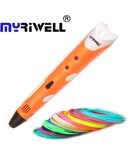 2018 Editie! 3D Printer Pen - 3D PLA / ABS Print Pen Met 3x ABS Filament - Oranje | INCL 50 Meter filament in 10 kleuren