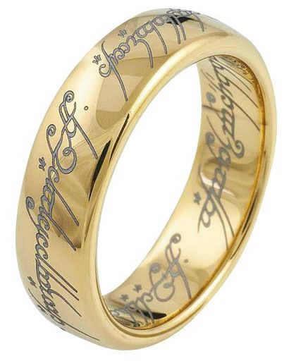 The Lord Of The Rings The One Ring Ring goudkleurig