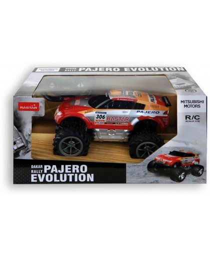 Rastar Bestuurbare Auto Dakar Rally Pajero Evolution - Schaal 1/18 - Bestuurbare Auto