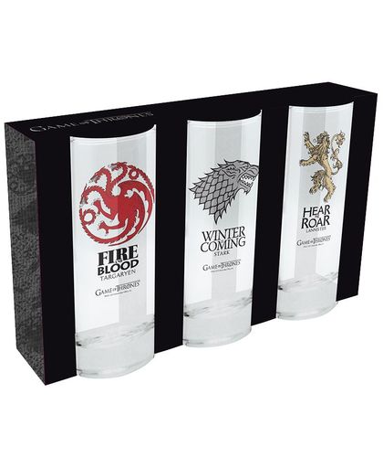 Game of Thrones Noble Houses Drinkglazenset transparant