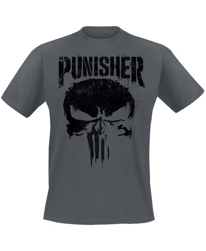 The Punisher Big Skull T-shirt donkergrijs