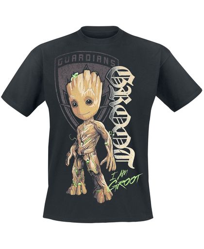 Guardians Of The Galaxy 2 - Groot Shield T-shirt zwart