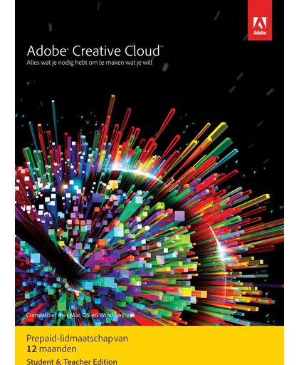 Adobe Creative Cloud Student & Docent versie - Individual Edition - 1 Gebruiker / 1 Jaar