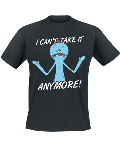 Rick And Morty Mr. Meeseeks - I Can&apos;t Take It Anymore T-shirt zwart