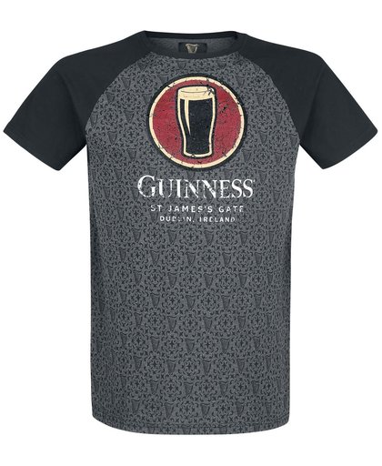 Guinness Pint T-shirt grijs-zwart