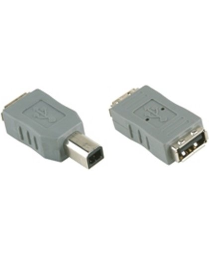 Bandridge BCK402 USB-A FM - USB-B mini USB-A - USB-A Grijs kabeladapter/verloopstukje