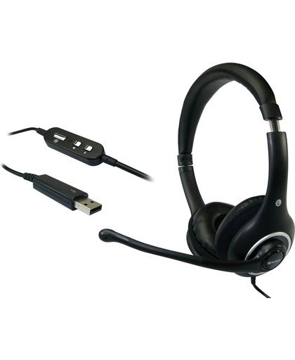 Sandberg Plug'n Talk Headset USB Black hoofdtelefoon