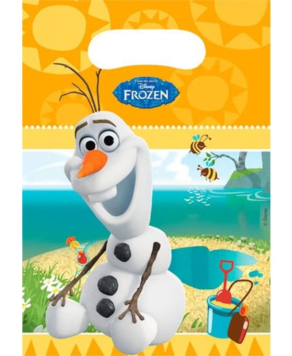 Frozen Uitdeelzakjes Olaf - 6 stuks