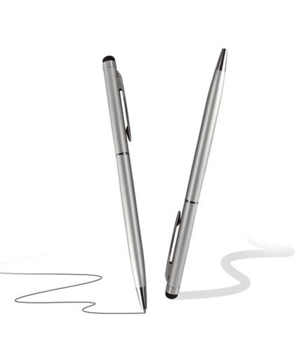2-in-1 Stylus pen (Zilver)