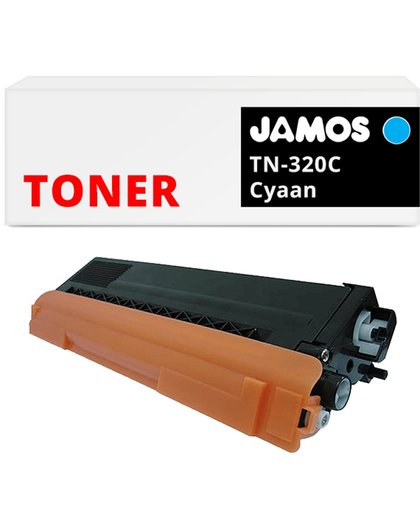 JAMOS - Tonercartridge / Alternatief voor de Brother TN-320C Cyaan