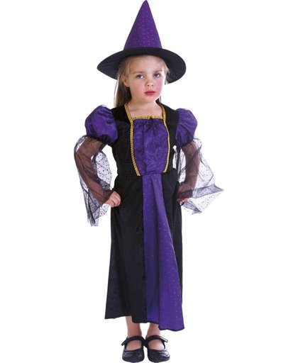 Shiny witch heksen jurk (3-4 jaar)