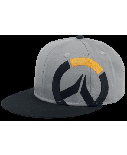 Overwatch Logo Snapback cap grijs gemêleerd-zwart