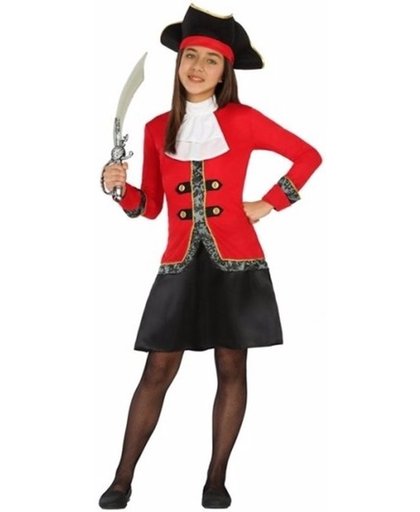 Piraten kostuum / verkleedjurk voor meisjes - piraat outfit - 116 (5-6 jaar)