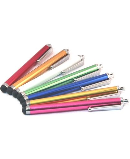 Vitenet 5 Luxe stylus pennen mix kleuren Universeel HTC One/iPhone 5S/iPhone 4S/Samsung Galaxy/Xperia Z1/iPad 2,3,4 Air Mini / Galaxy Tab Zilver